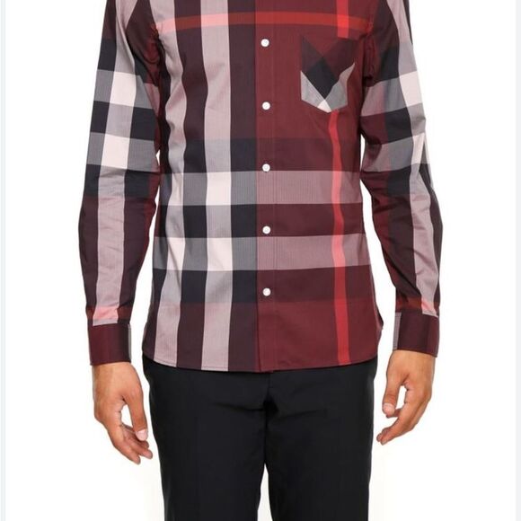 Burberry Brit Multicolor Plaid Cotton Button Down Full Sleeve Shirt XL - S - Picture 2 of 13